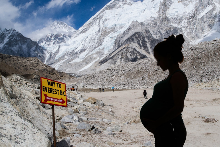 Zwanger op Everest Base Camp