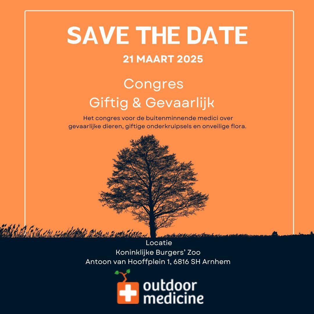 Save the Date: Congres Outdoor Medicine | 21 maart 2025 – Giftig & Gevaarlijk